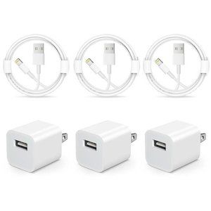 3-Pack iPhone Charger【Apple MFi Certified 】 Fast Phone Charger USB type C